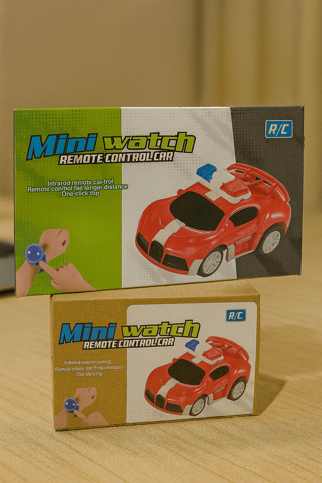 Mini Watch Remote Control Car/سيارة صغيرة يتم التحكم بها عبر ساعة