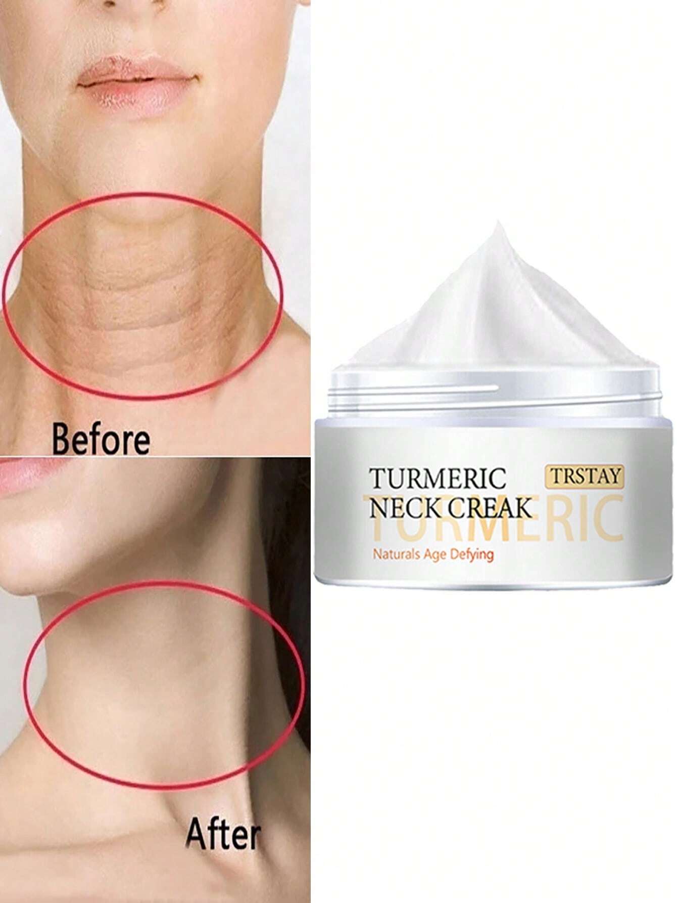 Skin Lightening and Firming Neck Cream, Moisturizes Skin, Beautifies Neck
